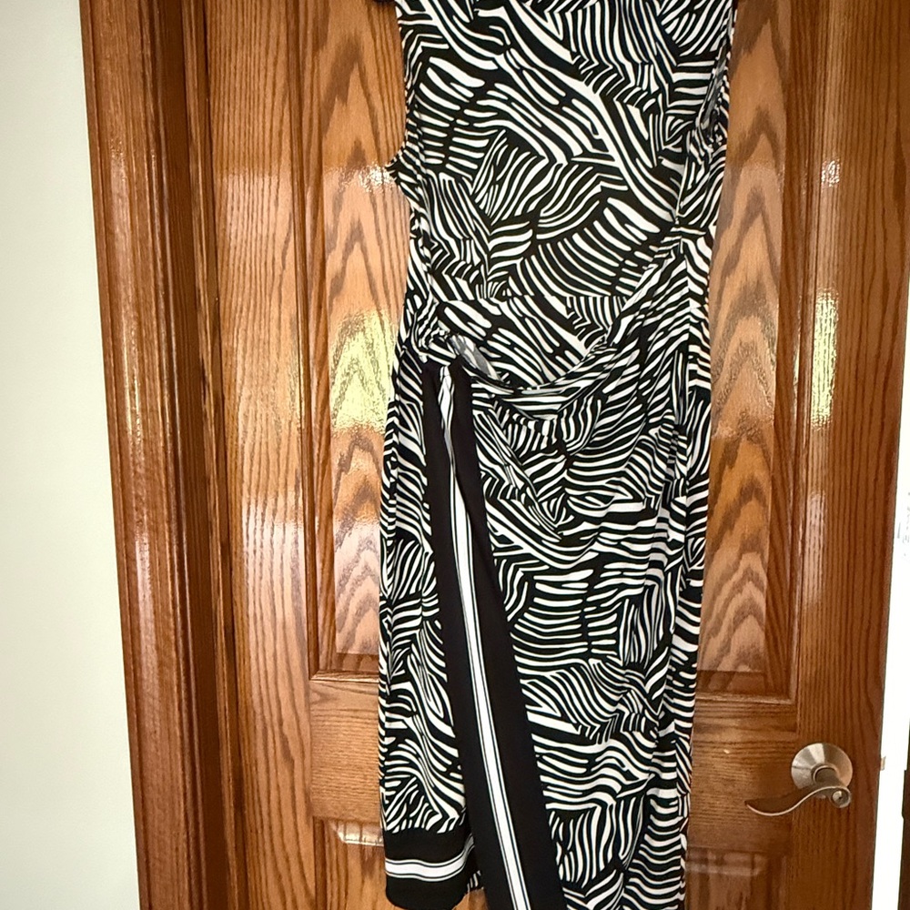 Black and White Zebra Print Dress